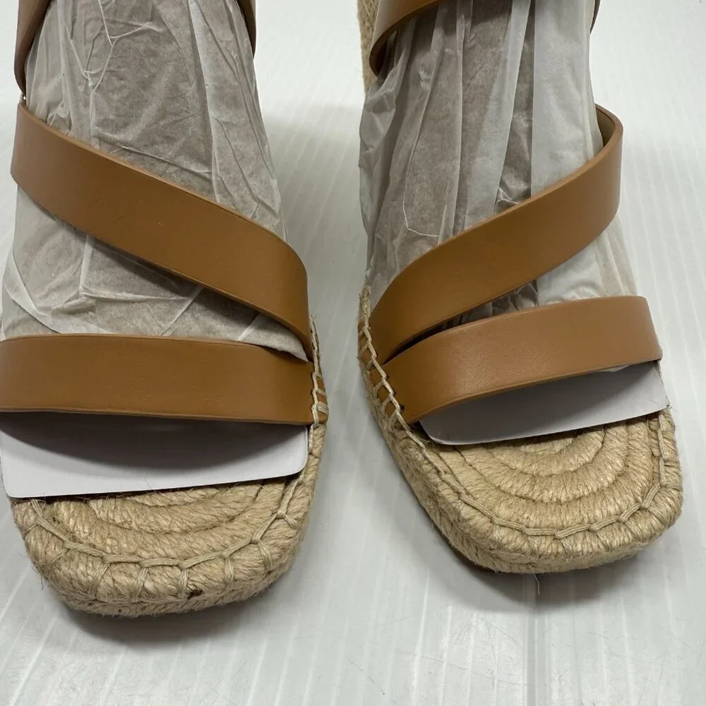 Vince Camuto Mesteria Espadrille Wedge Sandals Strappy Ankle 6M Summer Boho Chic